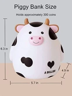 Cow Piggy Bank,Kids Money Bank For Boys,Cute Coin Bank Large Piggy Banks,Plastic Animal Banks Birthday For Boys Girls,Adult Coin Saving Boxes Home Decoration(White) 12 Cow Piggy Bank,Kids Money Bank For Boys,Cute Coin Bank Large Piggy Banks,Plastic Animal Banks Birthday For Boys Girls,Adult Coin Saving Boxes Home Decoration(White) -Folkmanis Toys Shop 419wFByXbsL