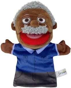 Lovely Family Hand Puppets Mouth Opening Plush Puppets Toys Role Playing Toys Puppets Children Storytelling Teaching Toys (Yellow Mom, 30cm) -Folkmanis Toys Shop 419xreDIkmL. AC