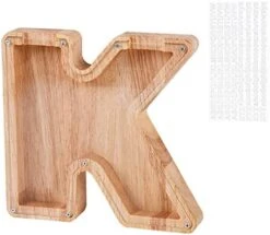 LIHMHSA Wooden Piggy Bank, Personalized Letters Coin Bank Kids Money Bank, Text Engraved Money Box Wooden Piggy Bank Gift For Kids, Christmas Birthday Gift Home Decoration Ornaments (R) -Folkmanis Toys Shop 41AUu3B7q0L. AC