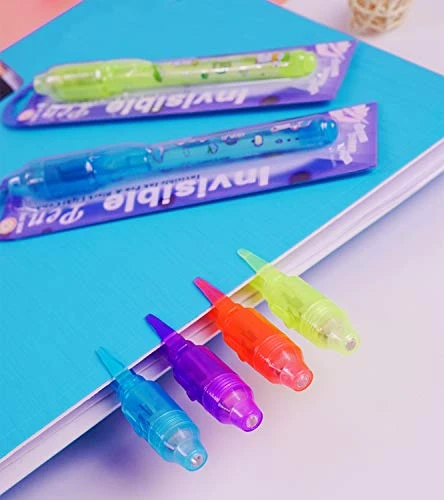 Invisible Ink Pen, Spy Pen Secret Message Writer With Uv Light Magic Marker For Drawing Fun Activity Kids Party Favors Ideas Gifts And Stock Stuffer (24pcs) 8 Invisible Ink Pen, Spy Pen Secret Message Writer With Uv Light Magic Marker For Drawing Fun Activity Kids Party Favors Ideas Gifts And Stock Stuffer (24pcs) - Image 6