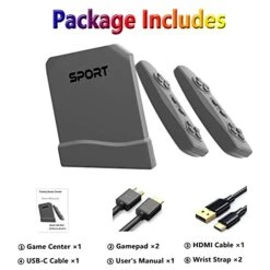 TEBIYOU 32 Bit TV Video Game Center For Kids With Build In 30 Somatic Games And 30 Wireless Controller Puzzle Casual Games Toy Birthday For Boys Girls -Folkmanis Toys Shop 41Abv4rfphS