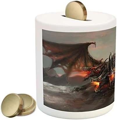 Ambesonne Vintage Piggy Bank, Bingo Game With Ball And Cards Pop Art Lottery Hobby Celebration Theme, Ceramic Coin Bank Money Box For Cash Saving, 3.6" X 3.2", Yellow Green 12 Ambesonne Vintage Piggy Bank, Bingo Game With Ball And Cards Pop Art Lottery Hobby Celebration Theme, Ceramic Coin Bank Money Box For Cash Saving, 3.6" X 3.2", Yellow Green - Image 10