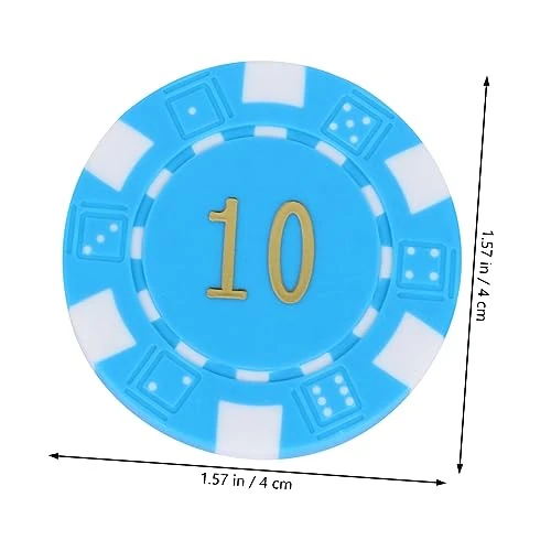 Ibasenice 50pcs Round Chips Mini Toy Plastic Coins Abs Game Tokens Bingo Counting Chip Plastic Bingo Chips Learning Counting Game Chips Mahjong Currency Chips Plastic Coin Toys Bronzing Card 7 Ibasenice 50pcs Round Chips Mini Toy Plastic Coins Abs Game Tokens Bingo Counting Chip Plastic Bingo Chips Learning Counting Game Chips Mahjong Currency Chips Plastic Coin Toys Bronzing Card - Image 5