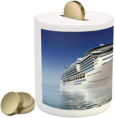 Ambesonne Vintage Piggy Bank, Bingo Game With Ball And Cards Pop Art Lottery Hobby Celebration Theme, Ceramic Coin Bank Money Box For Cash Saving, 3.6" X 3.2", Yellow Green 11 Ambesonne Vintage Piggy Bank, Bingo Game With Ball And Cards Pop Art Lottery Hobby Celebration Theme, Ceramic Coin Bank Money Box For Cash Saving, 3.6" X 3.2", Yellow Green - Image 9