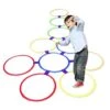Zonster Hopscotch Ring Game Toys 10 Multi-Colored Plastic Rings And 9 Connectors For Indoor Or Outdoor Use-Fun Creative Play Set For Girls And Boys, One Size