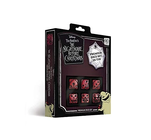 USAOPOLY Nightmare Before Christmas Premium Dice Set | Collectible D6 Dice | Red & Black Custom Dice With Collectible Tin Case | Officially Licensed Disney 6-Sided Dice (AC004-291-002000-12) 3 USAOPOLY Nightmare Before Christmas Premium Dice Set | Collectible D6 Dice | Red & Black Custom Dice With Collectible Tin Case | Officially Licensed Disney 6-Sided Dice (AC004-291-002000-12)