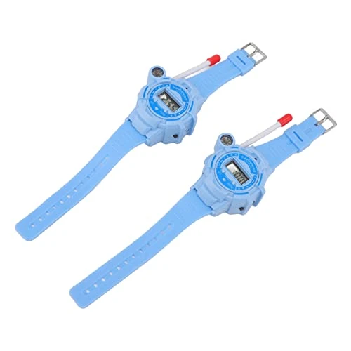 CHICIRIS 2Pack Walkie Talkies Toy, Light Walkie Talkie Watch Toy Clear Sound 25.5cm Length For Role Play Game (Blue) 3 CHICIRIS 2Pack Walkie Talkies Toy, Light Walkie Talkie Watch Toy Clear Sound 25.5cm Length For Role Play Game (Blue)