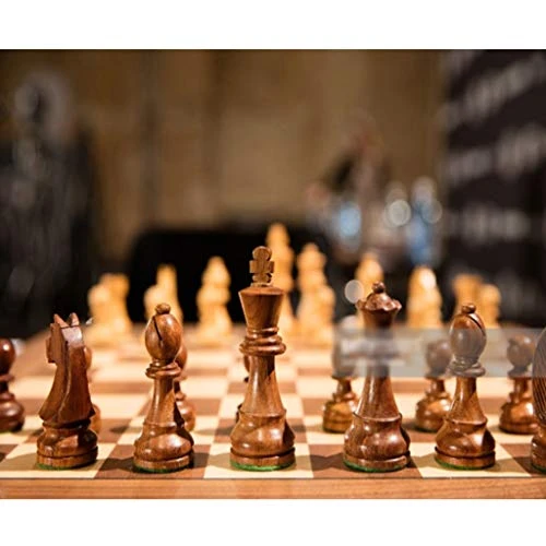 DIDI Handmade European Wooden Chess Set With Board And Hand Carved Chess Pieces Great Travel Toy Set Suitable For Gifts (Color : D) 7 DIDI Handmade European Wooden Chess Set With Board And Hand Carved Chess Pieces Great Travel Toy Set Suitable For Gifts (Color : D) - Image 5