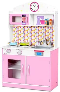HONEY JOY Kids Kitchen Playset, Pretend Play Kitchen For Toddlers, Removable Sink, Microwave, Cookware, Large Storage Cabinet, Wooden Little Chef Toy Kitchen Set, Gift For Boys Girls 3+ (Gray) 17 HONEY JOY Kids Kitchen Playset, Pretend Play Kitchen For Toddlers, Removable Sink, Microwave, Cookware, Large Storage Cabinet, Wooden Little Chef Toy Kitchen Set, Gift For Boys Girls 3+ (Gray) -Folkmanis Toys Shop 41BgZQ27kIL. AC