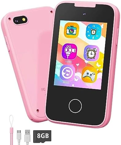 Shiningstone Kids Toddler Toy Phone For Girls Boys Age 3-6, MP3 Music Player With Dual Camera, Kids Phone For Boys 3 4 5 6 7 Year Old, Best Christmas Birthday Gifts For Kids(Blue) 7 Shiningstone Kids Toddler Toy Phone For Girls Boys Age 3-6, MP3 Music Player With Dual Camera, Kids Phone For Boys 3 4 5 6 7 Year Old, Best Christmas Birthday Gifts For Kids(Blue) - Image 5