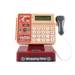 GENERIC Toy With Scanner-Red Toddler Toy With Real Calculator, Game , Credit Card Reader 24 X 26 X 8 Cm (Multicolor, One Size)