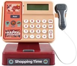 GENERIC Toy With Scanner-Red Toddler Toy With Real Calculator, Game , Credit Card Reader 24 X 26 X 8 Cm (Multicolor, One Size) -Folkmanis Toys Shop 41BtoRSzGZL. AC