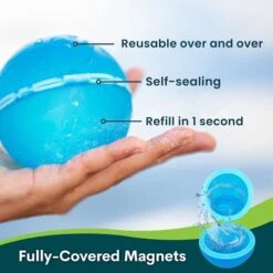 COLETA Reusable Water Balloons 6 PCS, Includes 2 Side Bags And 1 Storage Bag | Quick Fill, Self-Sealing Refillable Water Splash Ball | Pool Beach Toys, Outdoor Activities Summer Games, Magnets Sealed 8 COLETA Reusable Water Balloons 6 PCS, Includes 2 Side Bags And 1 Storage Bag | Quick Fill, Self-Sealing Refillable Water Splash Ball | Pool Beach Toys, Outdoor Activities Summer Games, Magnets Sealed -Folkmanis Toys Shop 41Bug4XzxjL