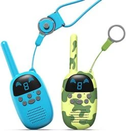 Kids Toys For 3-12 Year Old Boys Girls CONNECOM FRS Walkie Talkies For Kids Best Gifts For Boys And Girls Walkie Talky Radios For Children Two Way Radio Pair For Outside Adventure, Hiking, Camping -Folkmanis Toys Shop 41BwgdLAgBL. AC