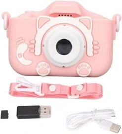 Septpenta Children's Digital Video Camera Camera With MP3 Function, Built In Educational Games, Silicone Material, A Gift For Christmas Birthday Holiday(Pink Without Memory Card And Card Reader) -Folkmanis Toys Shop 41C J4iM5IL. AC