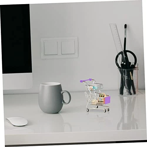 Tofficu 3pcs Mini Shopping Cart Mini Dollhouse Dolls Accessories Plastic Wagon Metal Shopping Cart For Small Supermarket Cart Miniature Supermarket Cart Storage Trolley Shelf 5 Tofficu 3pcs Mini Shopping Cart Mini Dollhouse Dolls Accessories Plastic Wagon Metal Shopping Cart For Small Supermarket Cart Miniature Supermarket Cart Storage Trolley Shelf - Image 3