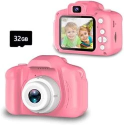 Seckton Upgrade Kids Selfie Camera, Christmas Birthday Gifts For Girls/boys Age 3-9, HD Digital Video Cameras For Toddler, Portable Toy For 3 4 5 6 7 8 Year Old Girl With 32Gb SD Card-Pink 20 Seckton Upgrade Kids Selfie Camera, Christmas Birthday Gifts For Girls/boys Age 3-9, HD Digital Video Cameras For Toddler, Portable Toy For 3 4 5 6 7 8 Year Old Girl With 32Gb SD Card-Pink -Folkmanis Toys Shop 41C4wppOxsL. AC