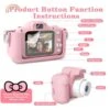 KASMY Kid's Camera Toy For Girls Aged 3-12, Kid's HD Cartoon Digital Camcorder With Soft Silicone Lid, Kid's Christmas Birthday Gift, Suitable For Photosand Games -32GB SD Card (Pink) 1 KASMY Kid's Camera Toy For Girls Aged 3-12, Kid's HD Cartoon Digital Camcorder With Soft Silicone Lid, Kid's Christmas Birthday Gift, Suitable For Photosand Games -32GB SD Card (Pink) -Folkmanis Toys Shop 41CW4umym2L