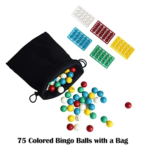 Yuanhe Deluxe Bingo Game Set With 6 Inch Metal Round Cage, 75 Colored Bingo Balls, 50 Bingo Cards, 300 Mix Bingo Chips And Bingo Master Board For Large Groups, Parties 6 Yuanhe Deluxe Bingo Game Set With 6 Inch Metal Round Cage, 75 Colored Bingo Balls, 50 Bingo Cards, 300 Mix Bingo Chips And Bingo Master Board For Large Groups, Parties - Image 4