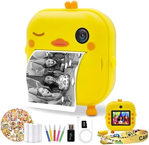 Instant Print Camera Toys For Toddlers Age 3-8,Boys And Girls Birthday Gifts With 1080P 2.4 Inch IPS Screen HD Video Recording,Kids Selfie Digital Camera Electronic Travel Game-Purple 8 Instant Print Camera Toys For Toddlers Age 3-8,Boys And Girls Birthday Gifts With 1080P 2.4 Inch IPS Screen HD Video Recording,Kids Selfie Digital Camera Electronic Travel Game-Purple - Image 6