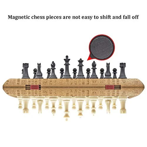 New Chessex Chess Set Magnetic Travel Folding Board Games Portable Gifts And Educational Toys For Adults Kids Teens 5-Size Chess Gift (Size : X-Large) 5 New Chessex Chess Set Magnetic Travel Folding Board Games Portable Gifts And Educational Toys For Adults Kids Teens 5-Size Chess Gift (Size : X-Large) - Image 3