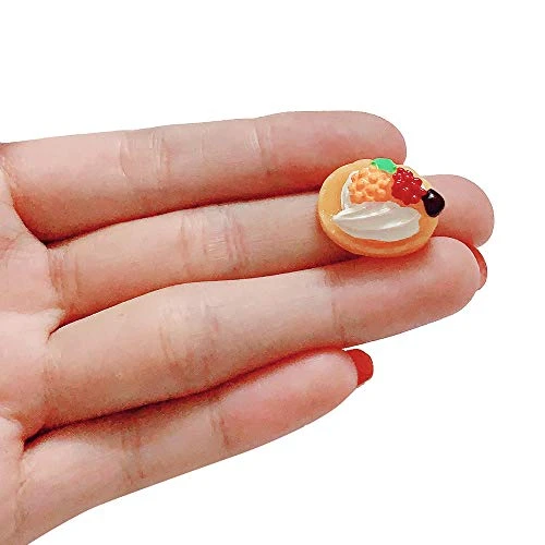 Anrher 100pcs Miniature Dessert Cake Mixed Resin Pastry Decoration Sets For Kids Doll House Pretend Play Kitchen Cooking Game Party Toys 6 Anrher 100pcs Miniature Dessert Cake Mixed Resin Pastry Decoration Sets For Kids Doll House Pretend Play Kitchen Cooking Game Party Toys - Image 4