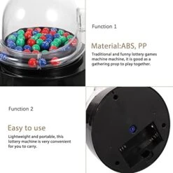 Jojofuny Electric Shake Lucky Ball Machine Mini Lottery Machine Portable Bingo Machine Cage Game With Balls Fortunate Number Picker Night Club Props No Battery 13 Jojofuny Electric Shake Lucky Ball Machine Mini Lottery Machine Portable Bingo Machine Cage Game With Balls Fortunate Number Picker Night Club Props No Battery -Folkmanis Toys Shop 41D6aYDHS9L
