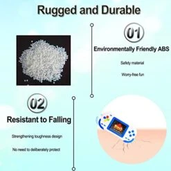 Beijue Handheld Games For Kids Adults 3.0'' Large Screen Preloaded 218 Classic Retro Video Games Seniors Rechargeable Electronic Game Player Birthday Xmas Present (Blue) -Folkmanis Toys Shop 41D9oLlQoKL