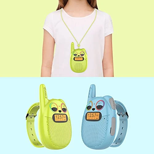 Qniglo Kids Walkie Talkies Rechargeable 3 Pack, Walkie Talkies For Kids With FM VOX Hands-Free Walki Talki With Watch Band & Lanyard For Outdoor Camping Games, Toys Gifts For 3-12 Years Old Boys Girls 4 Qniglo Kids Walkie Talkies Rechargeable 3 Pack, Walkie Talkies For Kids With FM VOX Hands-Free Walki Talki With Watch Band & Lanyard For Outdoor Camping Games, Toys Gifts For 3-12 Years Old Boys Girls - Image 2
