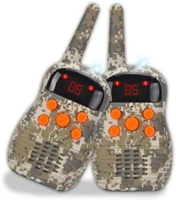 Hsility Walkie Talkies For Kids 2 Way Radio With LED Light 16 Channels 3 Miles Range Walkie Talkie For Outside Camping And Hiking -Folkmanis Toys Shop 41DH4UMte L. AC