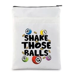 MNIGIU Funny Bingo Gift Bingo Caller Gift Gambling Book Protector Cover Shake Thos Balls Book Sleeve Bingo Lover Gift (Shake Balls)