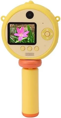Selfie Camera For Kids, Mini Game Camera For Kids 32GB Memory Card Dual Lens With Tripod For Birthday Gift (Yellow) -Folkmanis Toys Shop 41DLf0b szL. AC 1