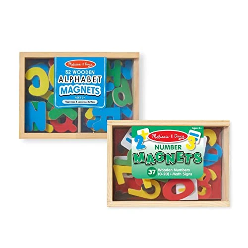 Melissa & Doug Deluxe Magnetic Letters And Numbers Set With 89 Wooden Magnets - Alphabet Letter Magnets, Number Magnets, Learning Toys For Preschoolers And Kids Ages 3+ 3 Melissa & Doug Deluxe Magnetic Letters And Numbers Set With 89 Wooden Magnets - Alphabet Letter Magnets, Number Magnets, Learning Toys For Preschoolers And Kids Ages 3+