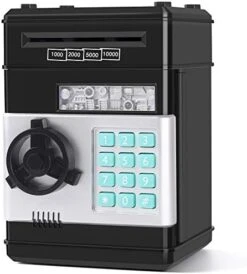 KMiKE Electronic Piggy Bank For Kids Cash Coin Cartoon ATM Money Saver Coin Bank For Kids With Password Great Gift Toy For Kids Children (Black) 14 KMiKE Electronic Piggy Bank For Kids Cash Coin Cartoon ATM Money Saver Coin Bank For Kids With Password Great Gift Toy For Kids Children (Black) -Folkmanis Toys Shop 41Df0rDBAqL. AC