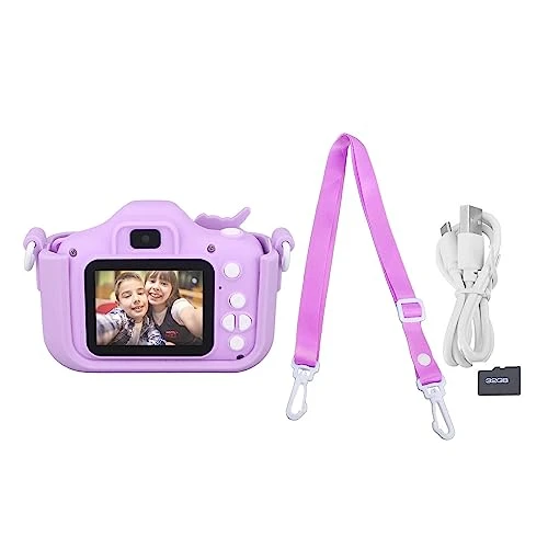 Children Video Camera Toy, Kids Video Camera Automatci Shutdown Rechargeable Fun Playing Video Recording For Boys Girls (Purple) 7 Children Video Camera Toy, Kids Video Camera Automatci Shutdown Rechargeable Fun Playing Video Recording For Boys Girls (Purple) - Image 5