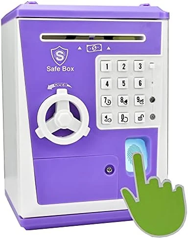 LIKE Toy Piggy Bank Safe Box Fingerprint ATM Bank ATM Machine Money Coin Savings Bank For Kids Pink 9 LIKE Toy Piggy Bank Safe Box Fingerprint ATM Bank ATM Machine Money Coin Savings Bank For Kids Pink - Image 7