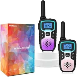 Wishouse Walkie Talkies For Kids Adults Long Range,Birthday Gift For 4-12 Year Old Girls Boys,Camping Gear Toys With Flashlight,SOS Siren,NOAA Weather Alert,VOX,22 Channels,Easy To Use,2 Pack -Folkmanis Toys Shop 41DlFQS4VVL. AC