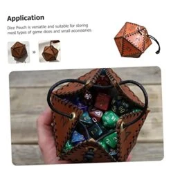 INOOMP Dice Storage Bag Dice Pouch For Board Game Drawstring Dice Bag Dice Bag For LARP Dice Case Dice Collection Bag Game Dice Pouch D20 Leather Jewelry Toy Bag Dice Bag For Dice -Folkmanis Toys Shop 41DqvPVGRBL