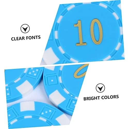 Ibasenice 50pcs Round Chips Mini Toy Plastic Coins Abs Game Tokens Bingo Counting Chip Plastic Bingo Chips Learning Counting Game Chips Mahjong Currency Chips Plastic Coin Toys Bronzing Card 6 Ibasenice 50pcs Round Chips Mini Toy Plastic Coins Abs Game Tokens Bingo Counting Chip Plastic Bingo Chips Learning Counting Game Chips Mahjong Currency Chips Plastic Coin Toys Bronzing Card - Image 4