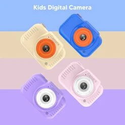 Kids Video Camera, Portable Dual Lens Camera 8X Zoom Toy 1080P With 32G Card For Travel (Beige) 13 Kids Video Camera, Portable Dual Lens Camera 8X Zoom Toy 1080P With 32G Card For Travel (Beige) -Folkmanis Toys Shop 41EGAFy9PaL