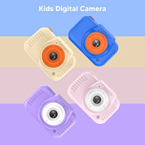 Kids Video Camera, Portable Dual Lens Camera 8X Zoom Toy 1080P With 32G Card For Travel (Beige) 6 Kids Video Camera, Portable Dual Lens Camera 8X Zoom Toy 1080P With 32G Card For Travel (Beige) - Image 4
