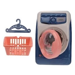 1 PC Simulated Home Appliances Toys Baby Doll Set Baby Suit Furniture Pretend Play Washing Machine Play House Toy Washing Machine Dollhouse DIY Landscape Decor Laundry Playing