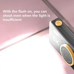 Kids Camera, Classic Design, 1080P HD, Music Playback, Video Recording, Built-in Games, Flash Light Effect, Children Digital Selfie Camera, Electronic Toy Gift For Birthday Holiday (Black) -Folkmanis Toys Shop 41FF7ysYQoL