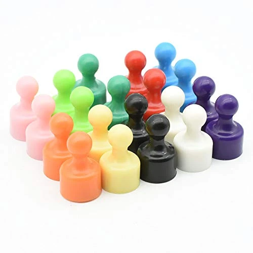 24 Magnetic Push Pin Miniature Game Piece Pawn Magnets, Useful For Fun Fridge, Cabinets, Office, Map Magnets, Kitchen Magnets, Whiteboard Magnets, Photo Magnets, Colorful Magnets And More (Black) 5 24 Magnetic Push Pin Miniature Game Piece Pawn Magnets, Useful For Fun Fridge, Cabinets, Office, Map Magnets, Kitchen Magnets, Whiteboard Magnets, Photo Magnets, Colorful Magnets And More (Black) - Image 3