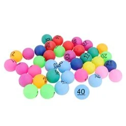 PartyKindom Outdoor Toys Bingo Balls- Pong Balls Raffle Game Balls Multicolored Bingo Balls Lottery Balls For Bar Party Favors 40pcs Outdoor Playset