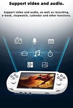 CZT 4.3 Inch 8GB Double Joystick Handheld Game Console Build In 2000 Games Video Game Console Support Multiple Simulators Games Portable Game MP4 Player TV Out -Folkmanis Toys Shop 41FJnuc4MPL