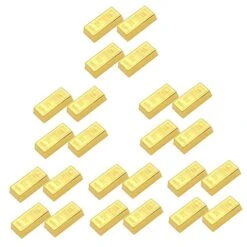 Totority 24 Pcs Good Bao Bullion Gift Game Doorstop Magnet Decorations Luck Ornament Prop Playthings Brick Party Realistic Christmas Ingots Decor Movie Xx Home Yuan Nativity Simulated X