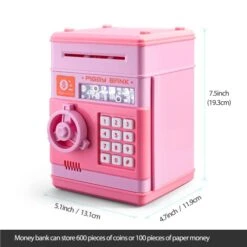ATM Piggy Bank For Girls Boys, PhilaeEC Real Money Cash Coin Can Saving Box Electronic Money Safe Bank For Kids Baby And Adult Collection Games Supplies - Hot Birthday Gifts (Pink) 18 ATM Piggy Bank For Girls Boys, PhilaeEC Real Money Cash Coin Can Saving Box Electronic Money Safe Bank For Kids Baby And Adult Collection Games Supplies - Hot Birthday Gifts (Pink) -Folkmanis Toys Shop 41FgYAfLTIL
