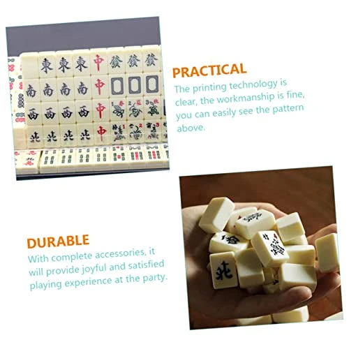 Toyvian 1 Set Set Portable Mahjong Mini Dice Travel Chess Board Travel Set Chinese Mahjong Sets Mahjong Set For Travel Portable Mahjong Set Mahjong Toy Party Mahjong Set Travel Game Pocket 4 Toyvian 1 Set Set Portable Mahjong Mini Dice Travel Chess Board Travel Set Chinese Mahjong Sets Mahjong Set For Travel Portable Mahjong Set Mahjong Toy Party Mahjong Set Travel Game Pocket - Image 2