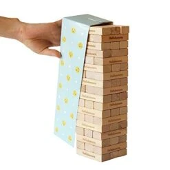 Holla Banana [O-ing Tower] Love & Naughty Stacking Tower Wooden Blocks Funny Couple Game For Adults - 54 Wooden Blocks With Truth Or Dare Questions And Challenges -Folkmanis Toys Shop 41G9cy46cdL